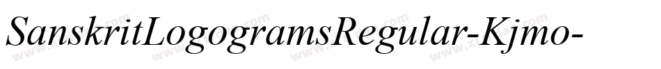 SanskritLogogramsRegular-Kjmo字体转换