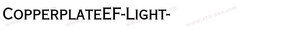 CopperplateEF-Light字体转换