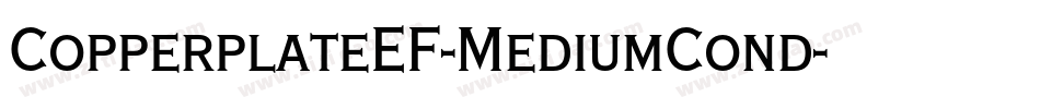 CopperplateEF-MediumCond字体转换