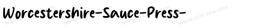 Worcestershire-Sauce-Press字体转换