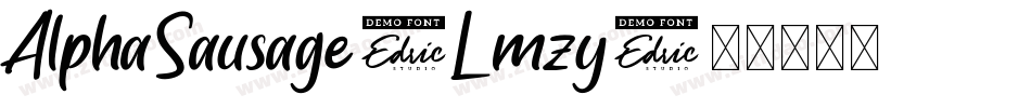 AlphaSausage-Lmzy字体转换