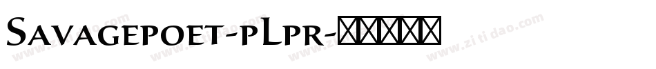 Savagepoet-pLpr字体转换