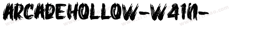 ArcadeHollow-w41n字体转换