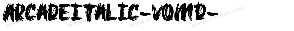 ArcadeItalic-vomD字体转换
