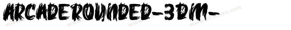 ArcadeRounded-3DM字体转换