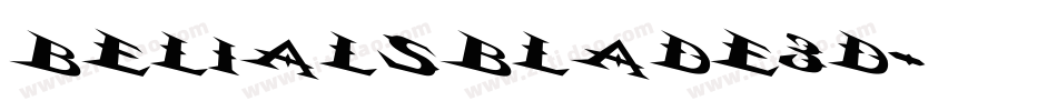 BelialsBlade3d字体转换