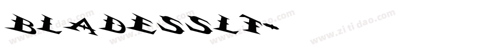 bladesslt字体转换