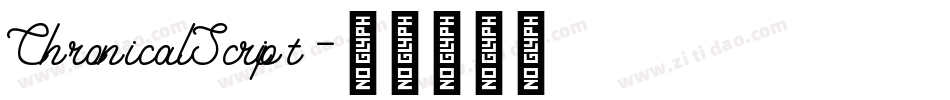ChronicalScript字体转换