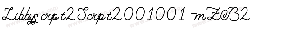 Libbyscript2Script2001001-mZB2字体转换