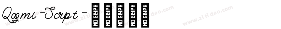 Qasmi-Script字体转换