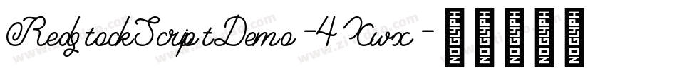 RedstockScriptDemo-4Xwx字体转换