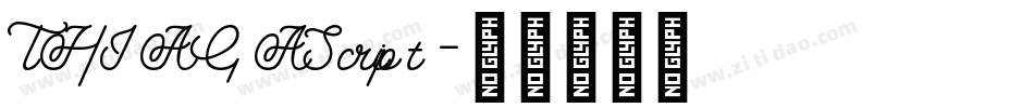 THIAGAScript字体转换