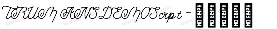 TRUMANSDEMOScript字体转换