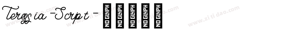 Teressia-Script字体转换