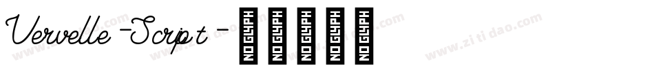 Vervelle-Script字体转换