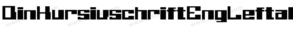 DinKursivschriftEngLeftalic-5Kyj字体转换