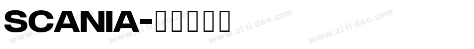 SCANIA字体转换