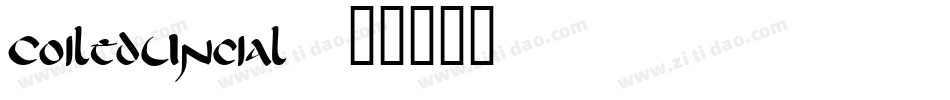 CoiledUncial字体转换