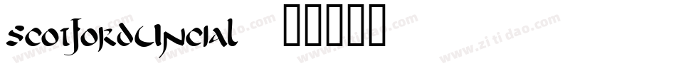 ScotfordUncial字体转换