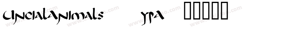 UncialAnimals-6ypA字体转换