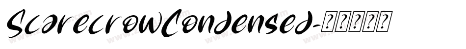 ScarecrowCondensed字体转换
