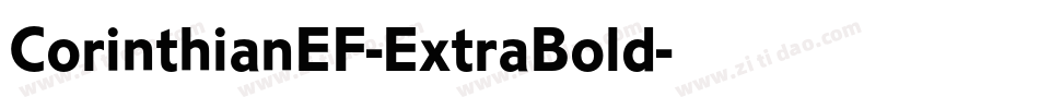 CorinthianEF-ExtraBold字体转换