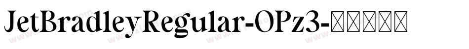 JetBradleyRegular-OPz3字体转换
