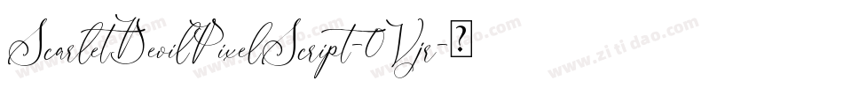 ScarletDevilPixelScript-0Vjr字体转换
