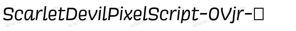 ScarletDevilPixelScript-0Vjr字体转换