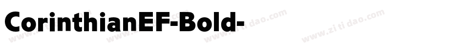 CorinthianEF-Bold字体转换