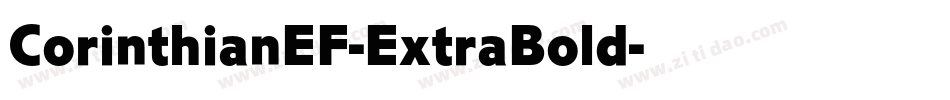 CorinthianEF-ExtraBold字体转换