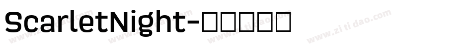 ScarletNight字体转换