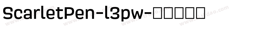 ScarletPen-l3pw字体转换