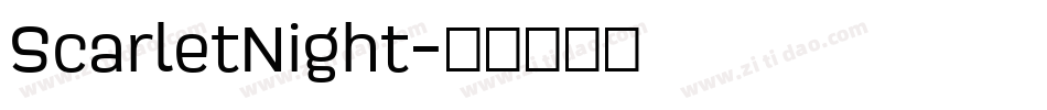 ScarletNight字体转换