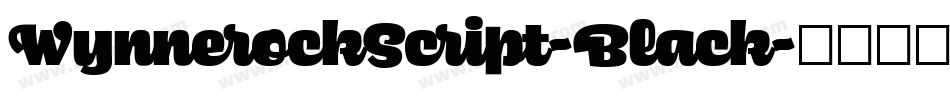 WynnerockScript-Black字体转换