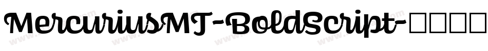MercuriusMT-BoldScript字体转换