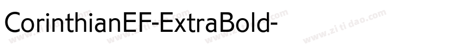 CorinthianEF-ExtraBold字体转换