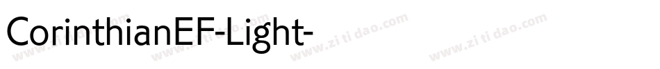 CorinthianEF-Light字体转换