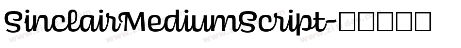 SinclairMediumScript字体转换