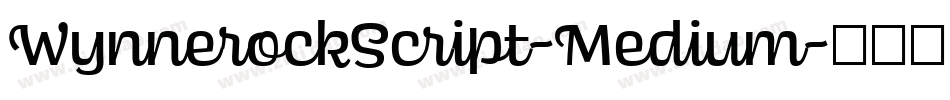 WynnerockScript-Medium字体转换