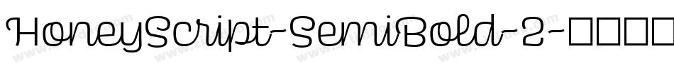 HoneyScript-SemiBold-2字体转换
