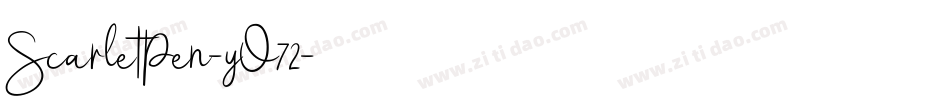 ScarletPen-yO72字体转换
