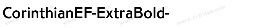 CorinthianEF-ExtraBold字体转换