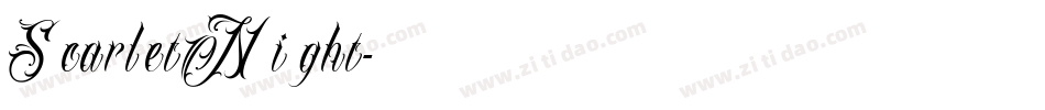 ScarletNight字体转换