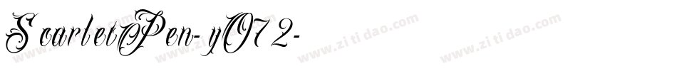ScarletPen-yO72字体转换