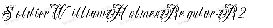 SoldierWilliamHolmesRegular-R2xl字体转换