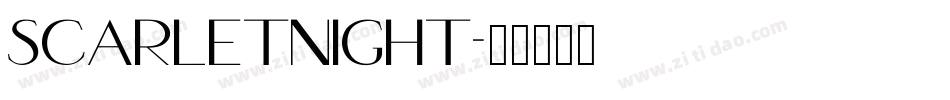 ScarletNight字体转换