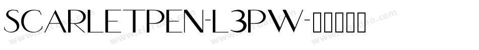 ScarletPen-l3pw字体转换