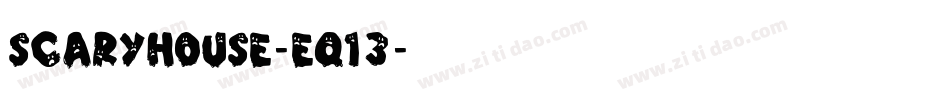 ScaryHouse-eq13字体转换