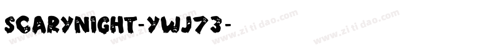 ScaryNight-ywj73字体转换